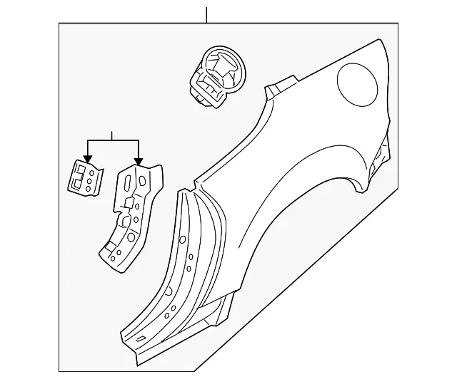 Quarter Panel - Driver's Side (LH) - Mazda (NEY2-71-410A)