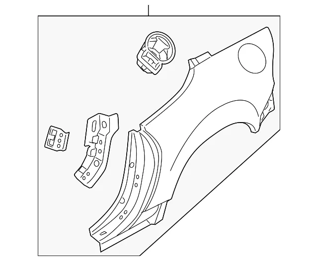 Quarter Panel - Passenger Side (RH) - Mazda (NFY9-70-410F)