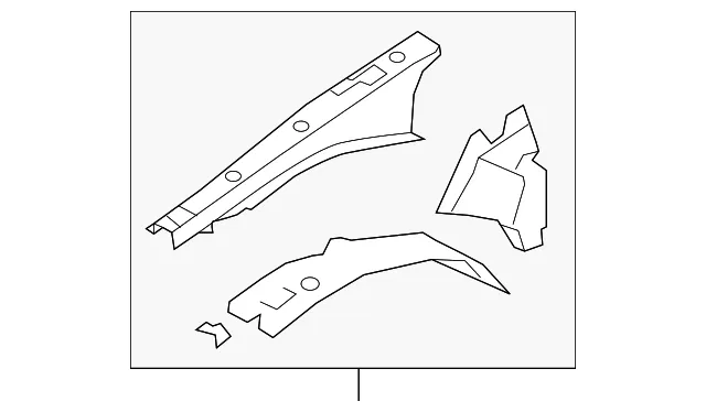 Apron Assembly - Passenger Side (RH) - Mazda (NP32-53-210)