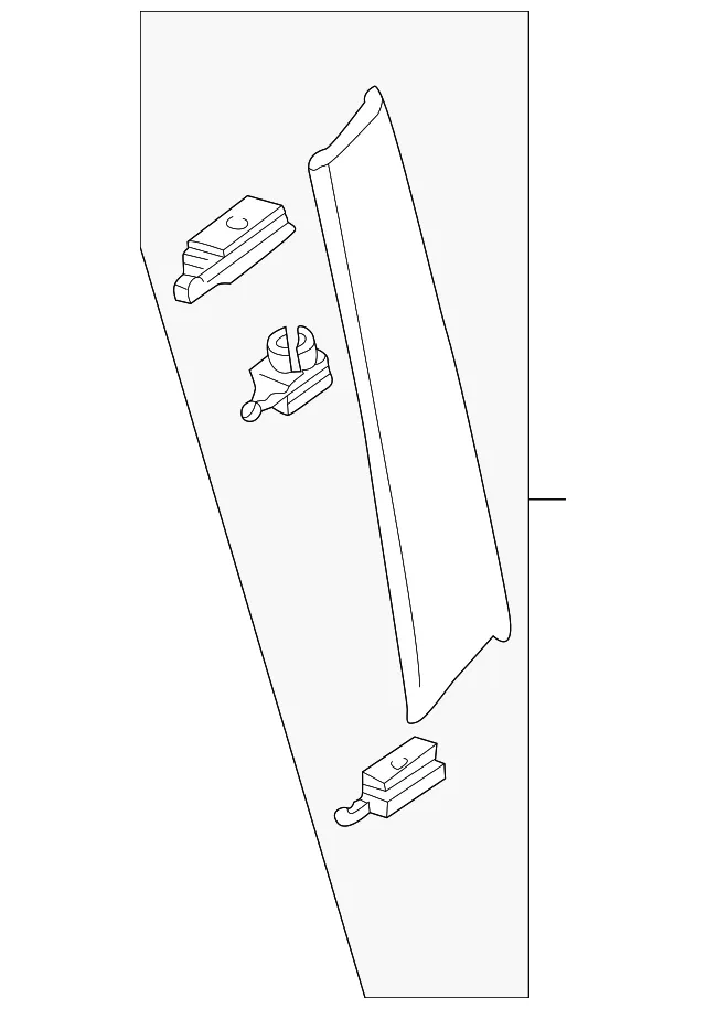 Mould R  Front Pillar - Passenger Side (RH) - Mazda (T001-50-F10E)