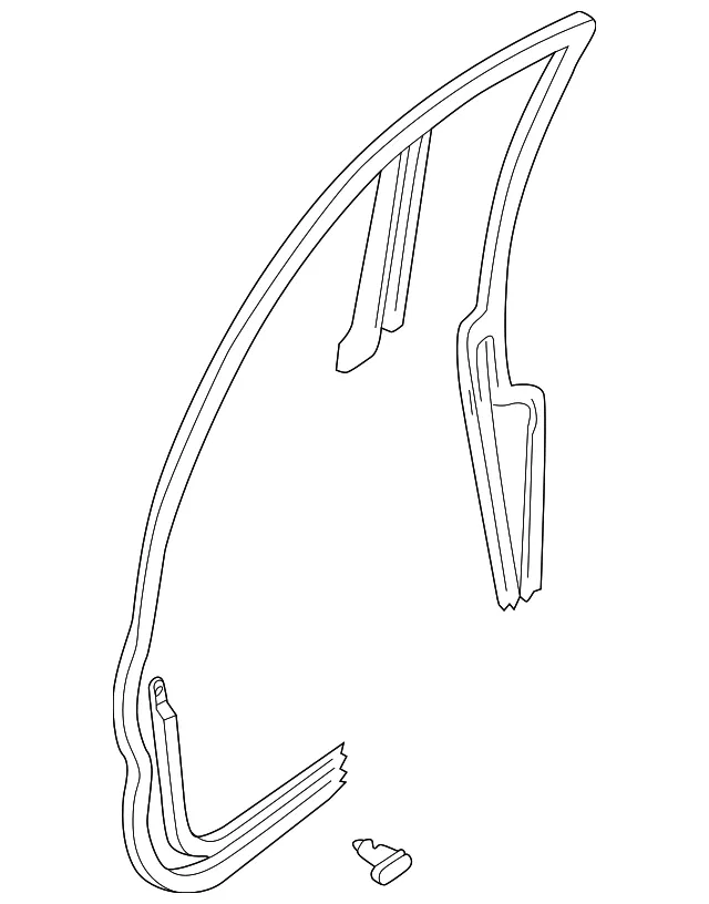 Weatherstrip - Driver's Side (LH) - Mazda (T001-59-760D)