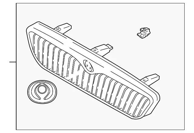 Grille Radiator - MAZDA (T04350710)