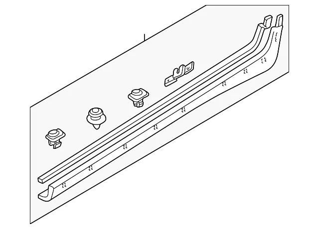 Rocker Molding - Passenger Side (RH) - Mazda (T060-51-PL0-79)