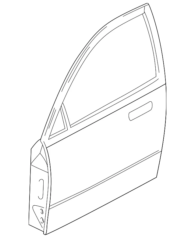 Door Shell - Passenger Side (RH) - Mazda (T060-58-020)