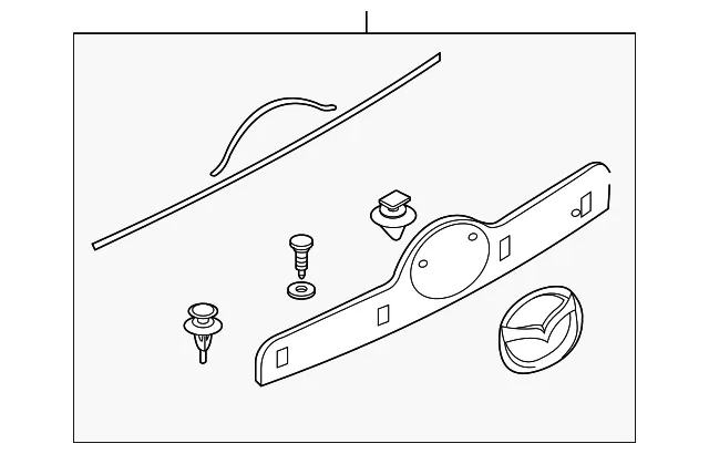 Finish Molding - MAZDA (T1Y750810)