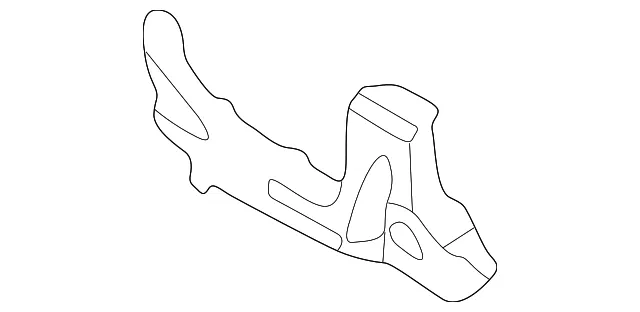Bracket R Frt Bumper Lwr - Passenger Side (RH) - Mazda (TA01-50-151C)