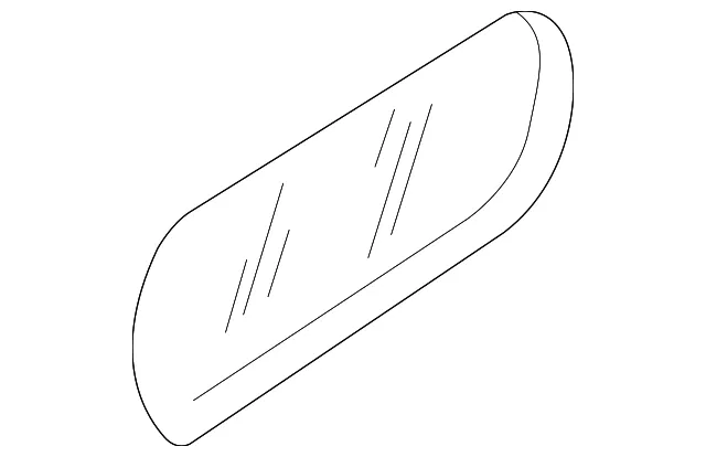 Mirror Glass - Passenger Side (RH) - Mazda (TC16-69-123)