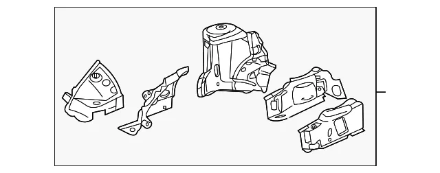 Apron Assembly - Passenger Side (RH) - Mazda (TD11-53-210E)