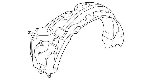 Fender Liner - Driver's Side (LH) - Mazda (TD11-56-140F)