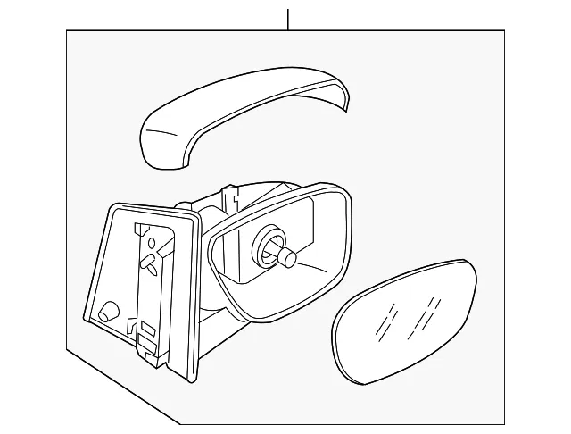 MIRROR RT DOOR - Mazda (TD1169120N74)