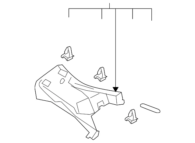 Trim Lt Pillar - Driver's Side (LH) - Mazda (TD12-68-290F-77)
