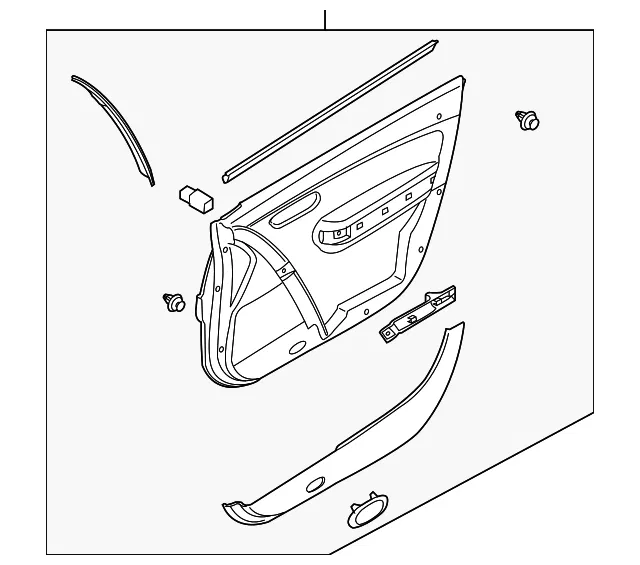TRIM L DOOR - MAZDA (TD1468460R02)