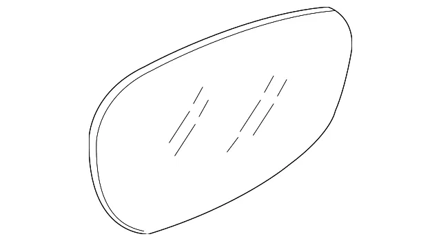 Mirror Glass - Driver's Side (LH) - Mazda (TD75-69-1G7A)