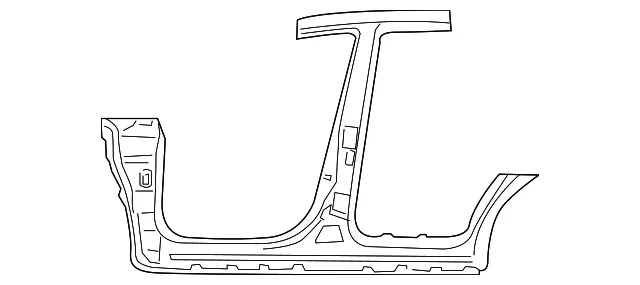 Outer Rocker - Passenger Side (RH) - Mazda (TDY1-70-271E)