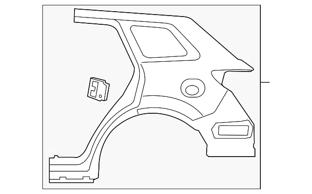 Quarter Panel - Passenger Side (RH) - Mazda (TDY1-70-410D)