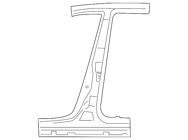 Center Pillar - Driver's Side (LH) - Mazda (TDY1-71-351D)