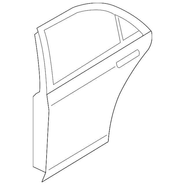 Door Shell - Passenger Side (RH) - Mazda (TDY1-72-02XN)