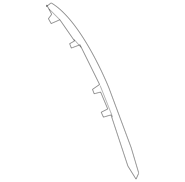 Finish Molding - Passenger Side (RH) - Mazda (TE69-55-150)