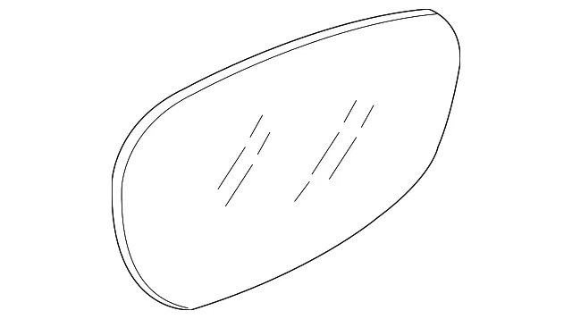 Mirror Glass - Passenger Side (RH) - Mazda (TE70-69-1G1)