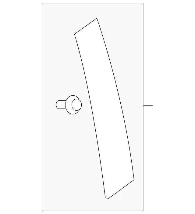 Applique - Driver's Side (LH) - Mazda (TK48-50-M20C)