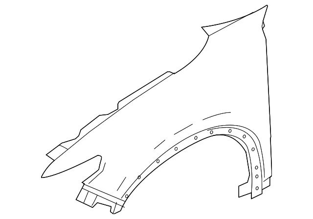 Fender - Driver's Side (LH) - Mazda (TK48-52-211G)