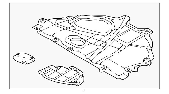 Radiator Support Splash Shield - Mazda (TK48-56-110)