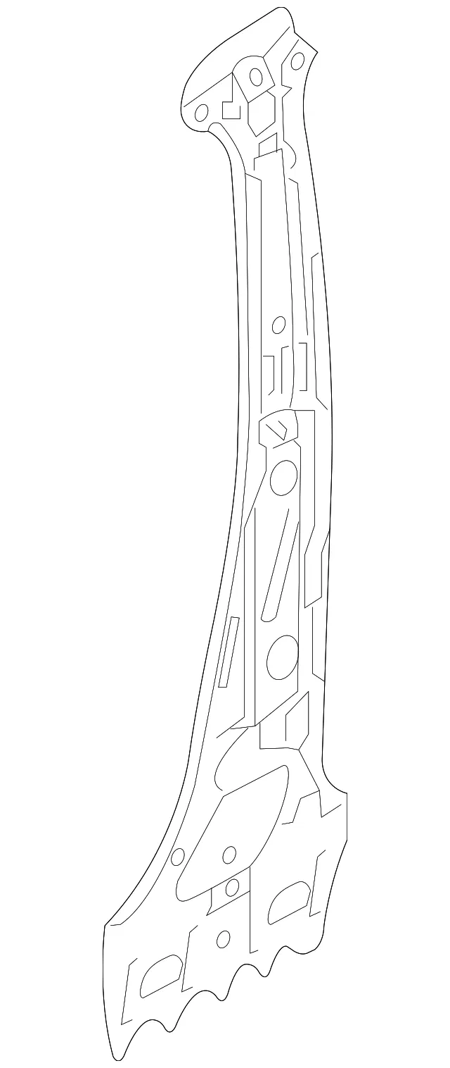 Inner Center Pillar - Passenger Side (RH) - Mazda (TK48-70-080)