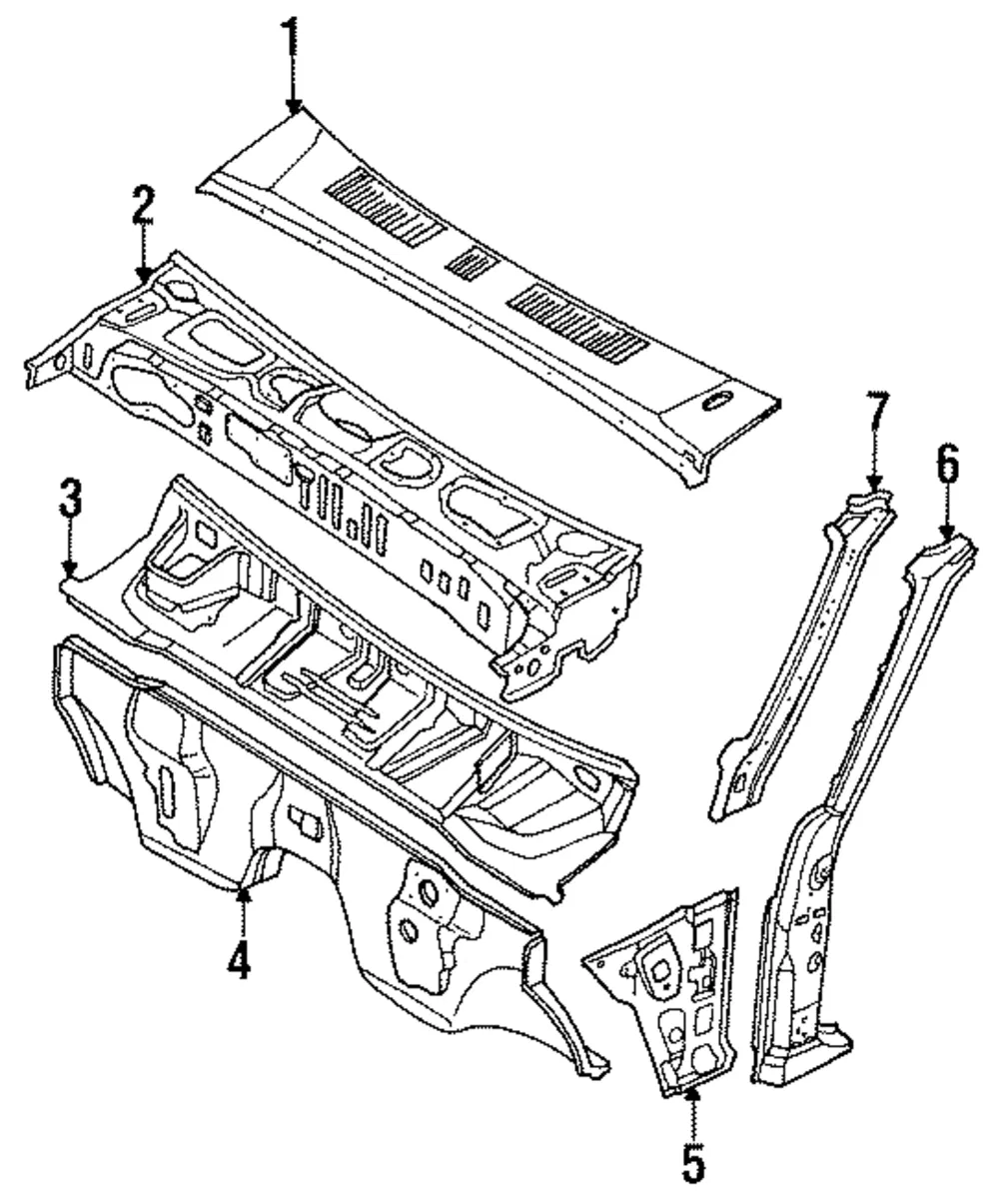 Grille Cowl - MAZDA (UB3950791)