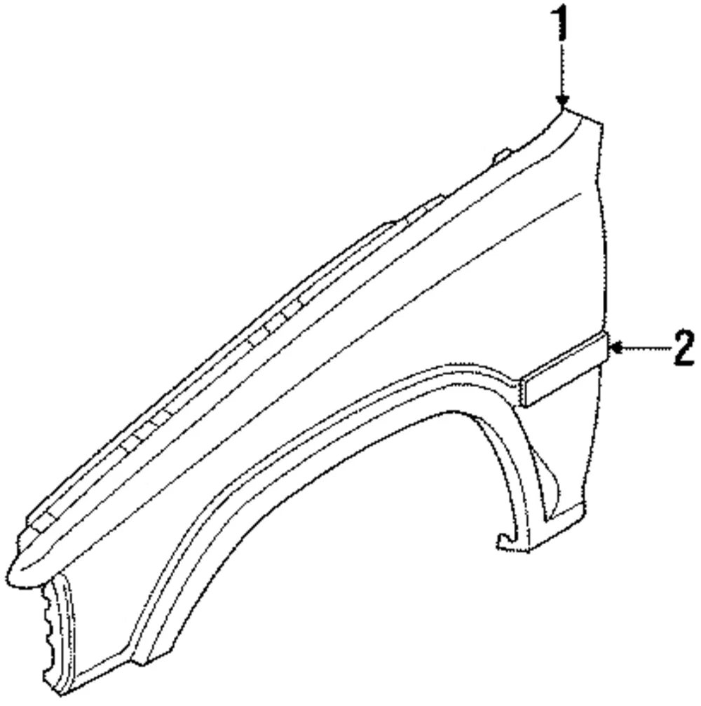 Fender - Driver's Side (LH) - Mazda (UB40-52-211E)