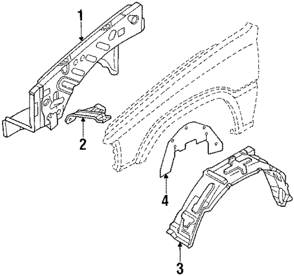 Fender Liner - Driver's Side (LH) - Mazda (UB40-56-140A)