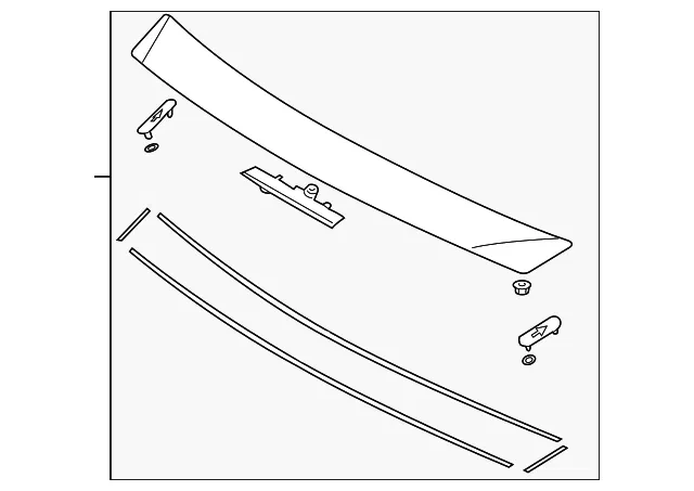Spoiler - Rear Spectra - Kia (UC040-AY910XX)