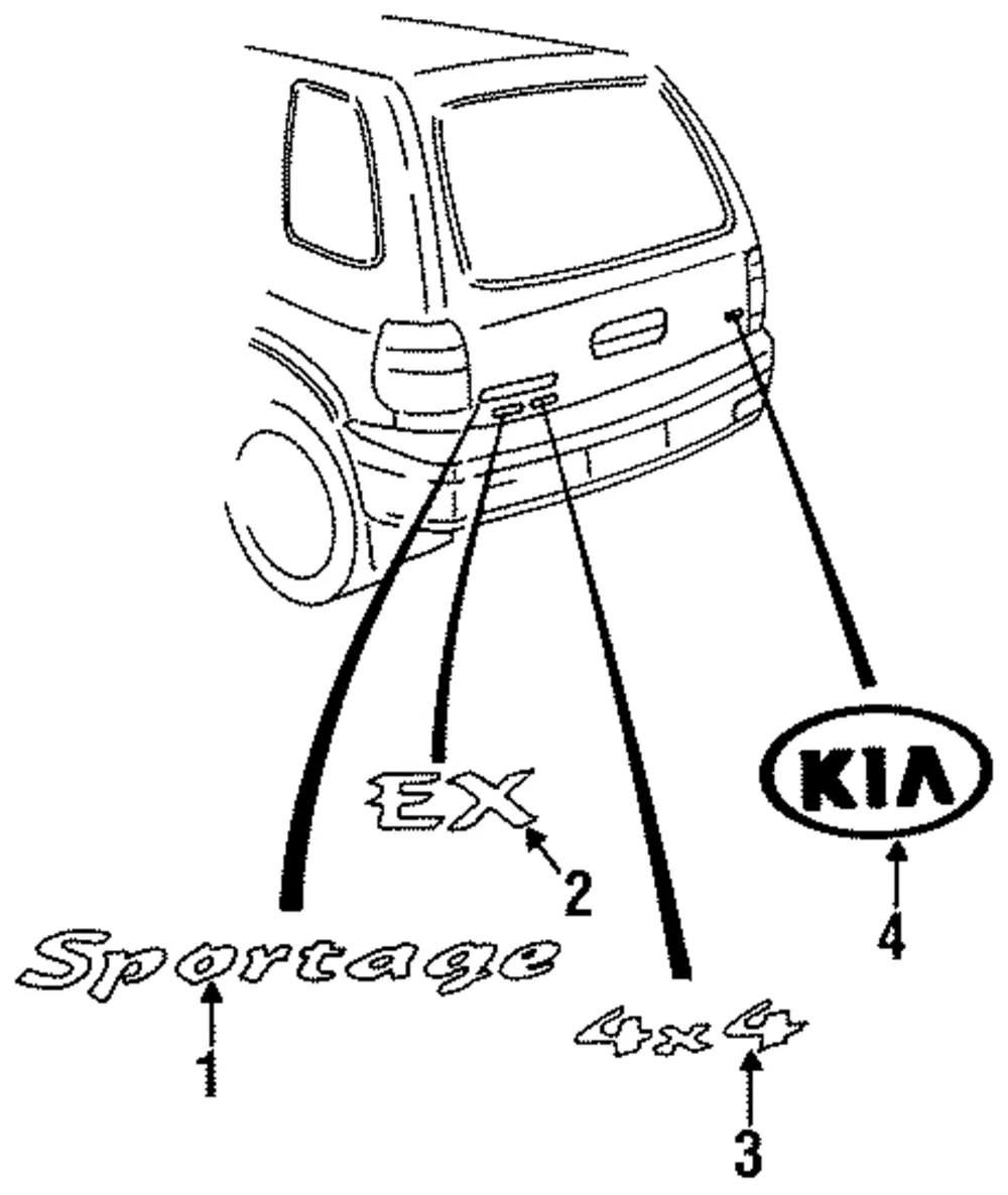 Nameplate - Kia (UK04E-51742)