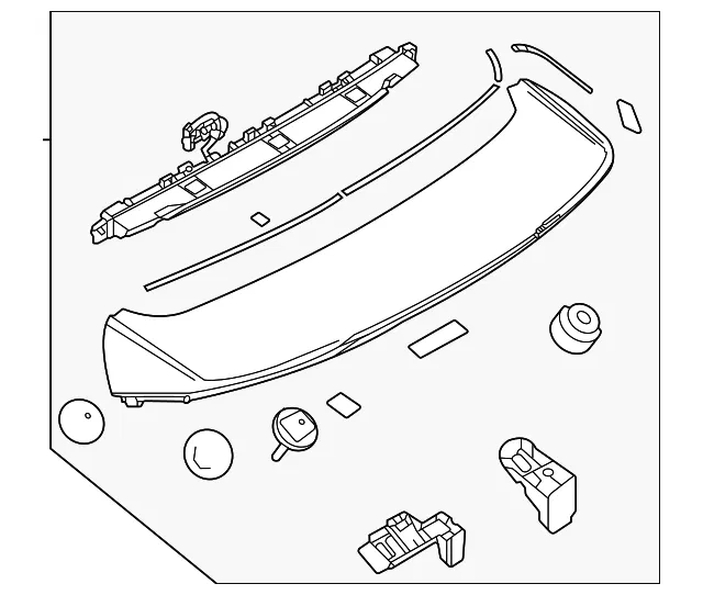 Spoiler Rear - Mazda (VA40-51-960B-2M)