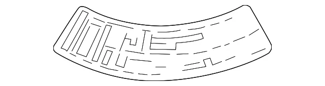 Tire Information Label - Mazda (VC67-69-014A)