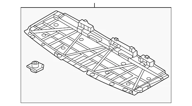 Radiator Support Splash Shield - Mazda (VC85-50-060A)