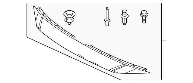 Bumper Cover Spacer Panel - Mazda (VC85-50-C21)