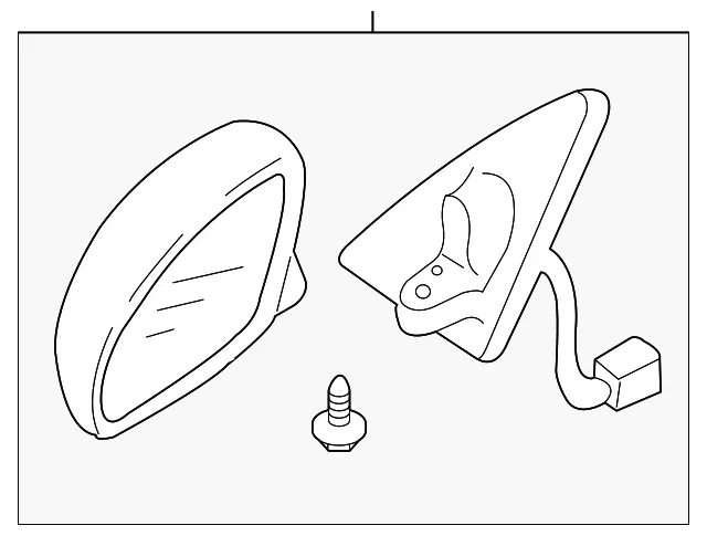 Mirror Assembly - Passenger Side (RH) - Mazda (ZZC1-69-120B)