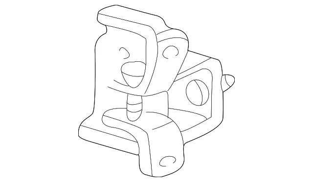 Upper Hinge - Driver's Side (LH) - Mazda (ZZCA-59-210)