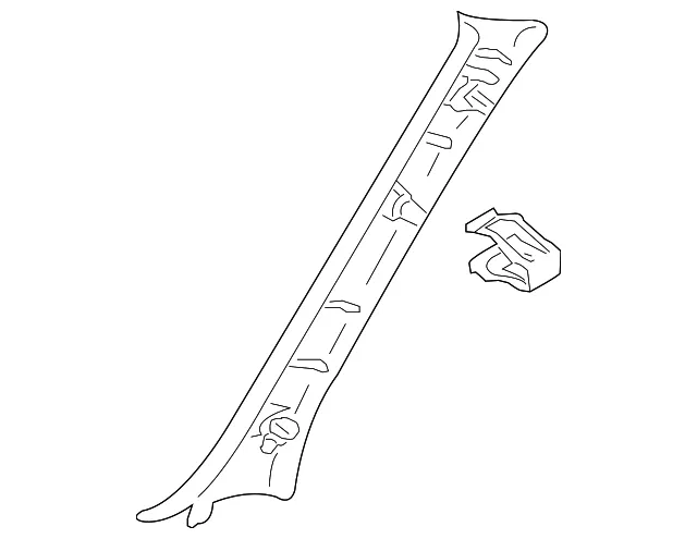 Trim Rt Pillar - Passenger Side (RH) - Mazda (ZZCA-68-160-32)
