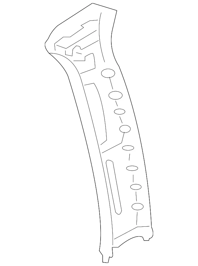 Trim L B Pillar Upper - Driver's Side (LH) - Mazda (ZZCA-69-210A-32)
