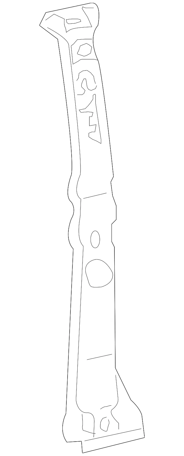 Inner Center Pillar - Driver's Side (LH) - Mazda (ZZCA-71-080)