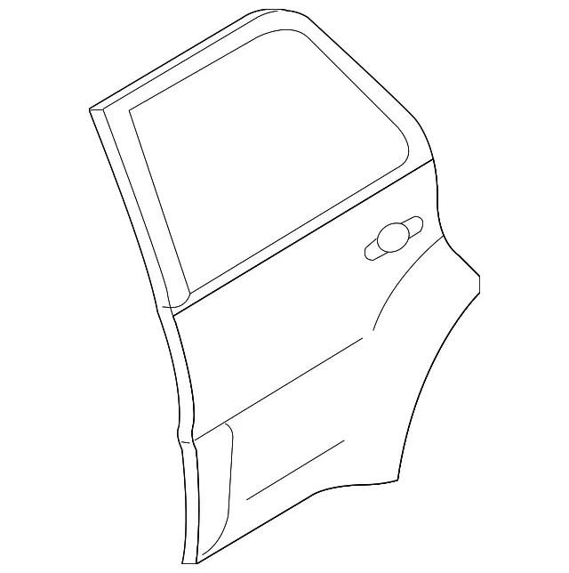 Door Shell - Driver's Side (LH) - Mazda (ZZCA-73-010)