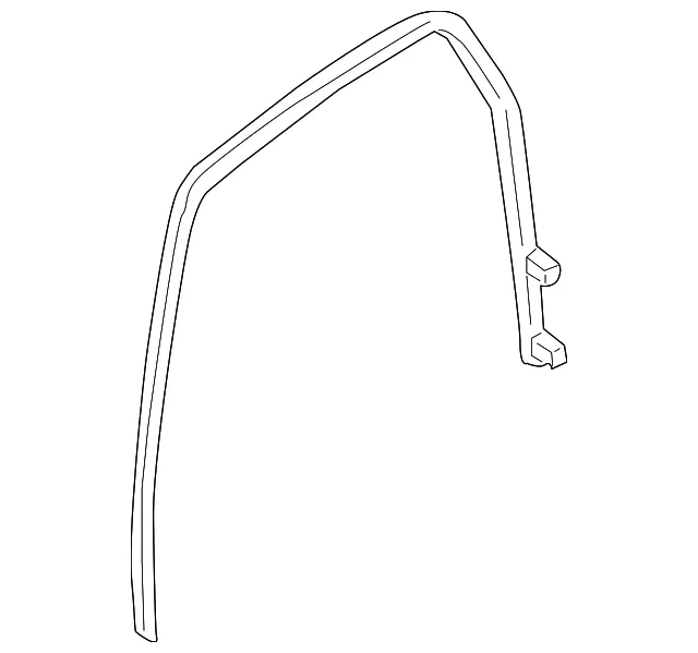Run Channel L Glass - Driver's Side (LH) - Mazda (ZZCA-73-581)