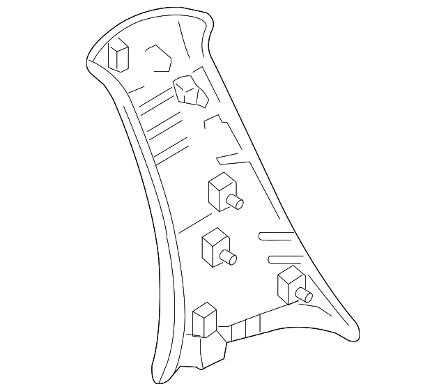 Trim L C Pillar - Driver's Side (LH) - Mazda (ZZDA-69-240-32)