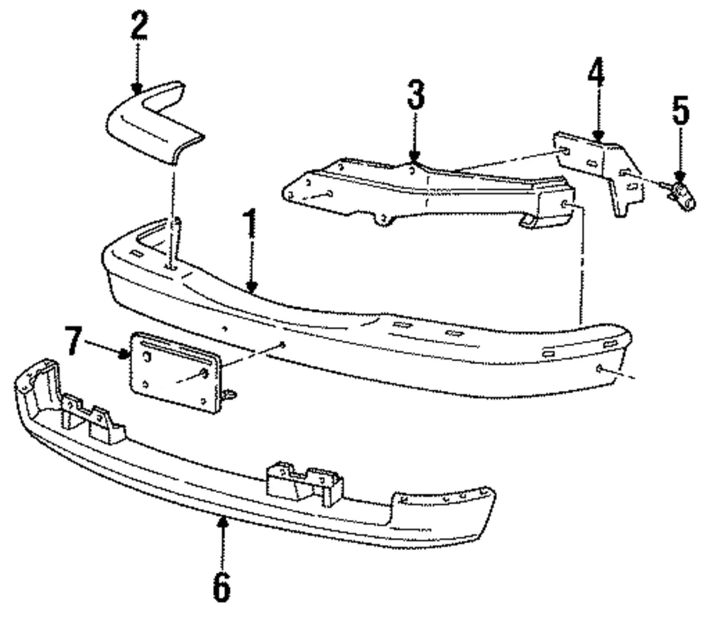 Stay R Bumper /Nla - Passenger Side (RH) - Mazda (ZZM0-50-082)