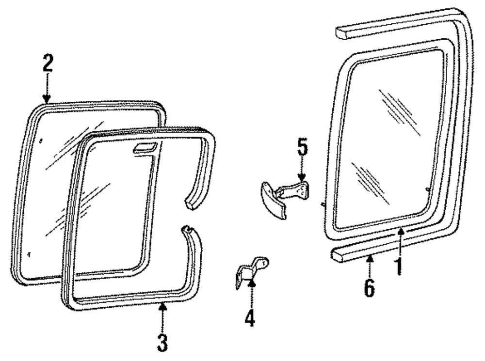 Window Frame - Passenger Side (RH) - Mazda (ZZM0-50-810)