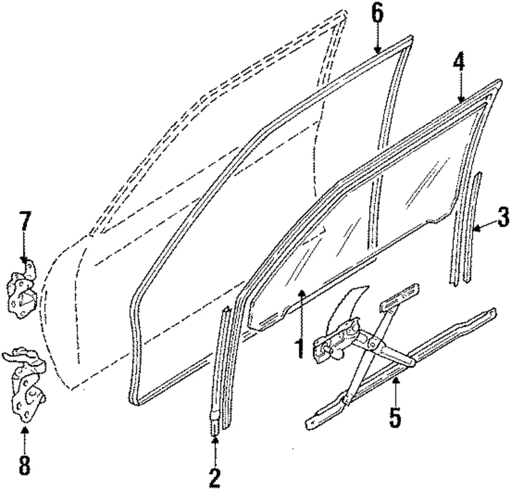 Window Regulator - Mazda (b00159560)
