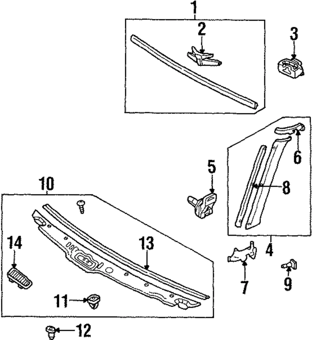 Reveal Molding Retainer Clip - Mazda (b09250609)