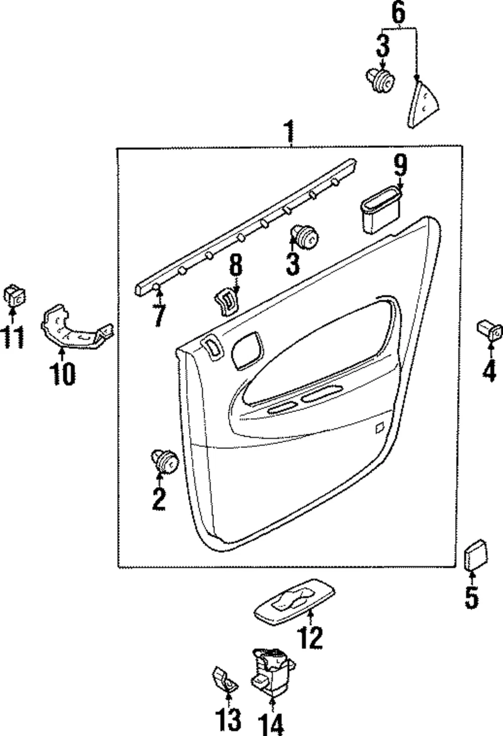Pull Handle - Mazda (b21h68d71b09)