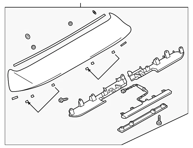 Spoiler Assembly - Mazda (b25t51960d08)